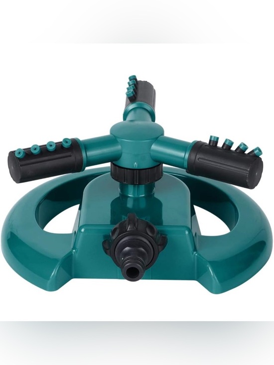 Other - Lot of 2 Lawn Sprinklers 3 Arm Rotary Adjustable Garden Water Sprayer New